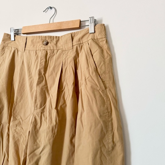 Madewell Pleated Pull-On Balloon Pants Desert Dune Size 12 - Picture 7 of 15